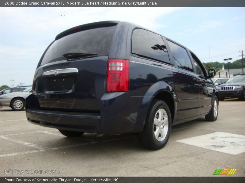 Modern Blue Pearl / Medium Slate Gray/Light Shale 2008 Dodge Grand Caravan SXT