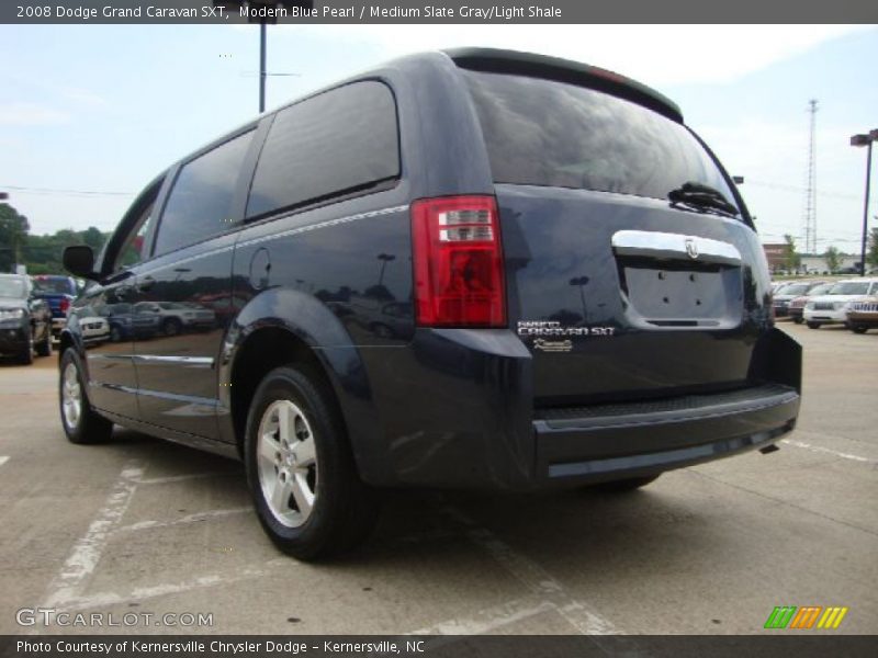 Modern Blue Pearl / Medium Slate Gray/Light Shale 2008 Dodge Grand Caravan SXT