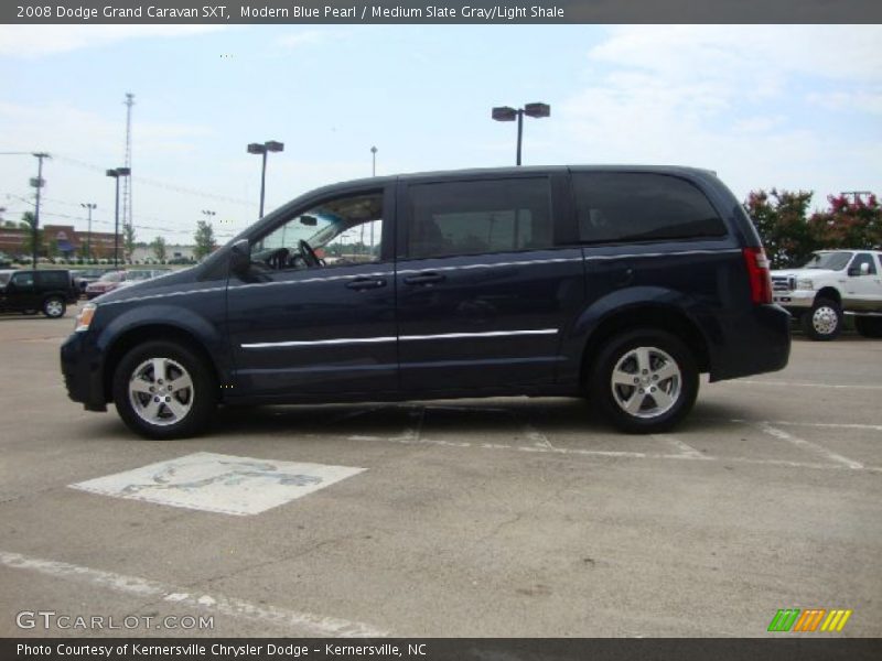 Modern Blue Pearl / Medium Slate Gray/Light Shale 2008 Dodge Grand Caravan SXT