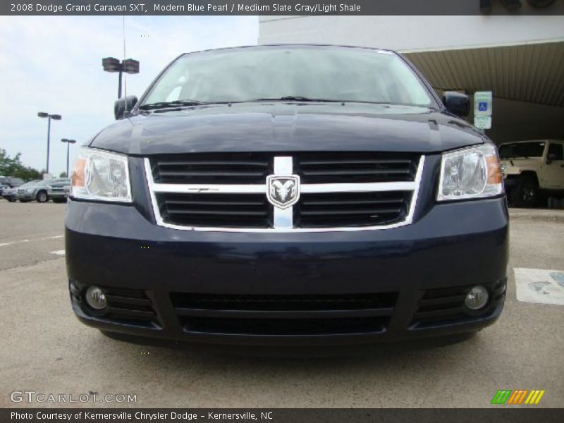 Modern Blue Pearl / Medium Slate Gray/Light Shale 2008 Dodge Grand Caravan SXT
