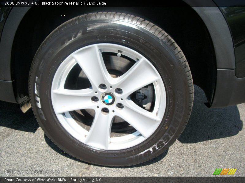 Black Sapphire Metallic / Sand Beige 2008 BMW X5 4.8i