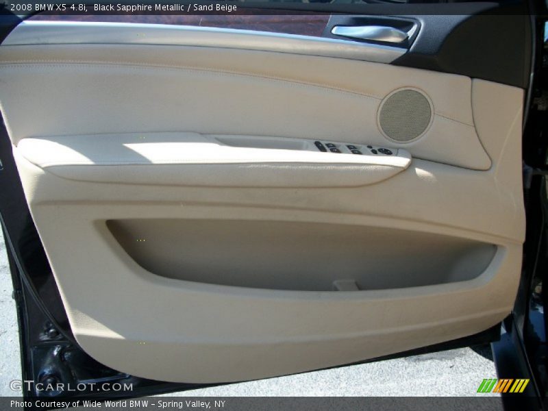 Black Sapphire Metallic / Sand Beige 2008 BMW X5 4.8i
