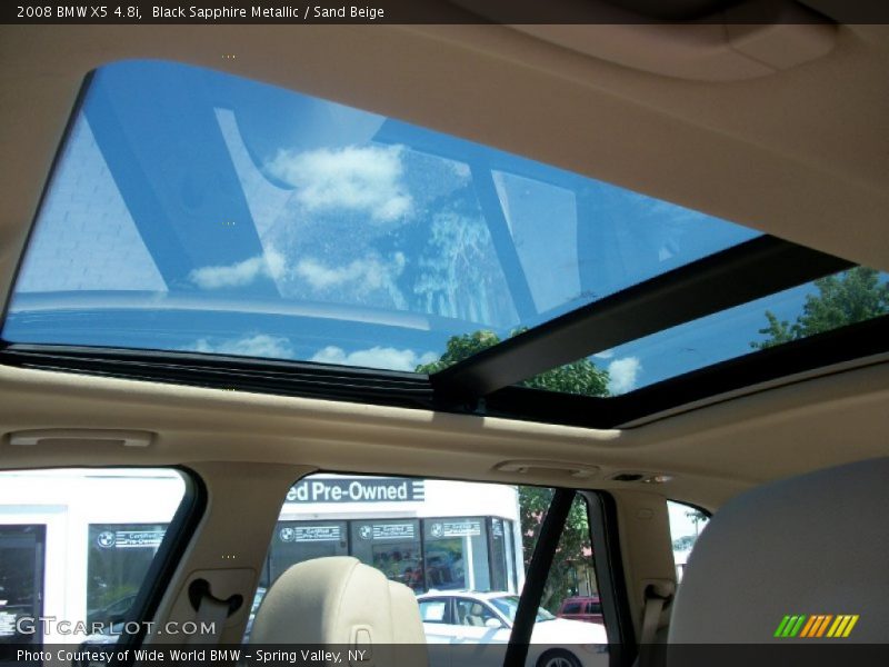 Black Sapphire Metallic / Sand Beige 2008 BMW X5 4.8i