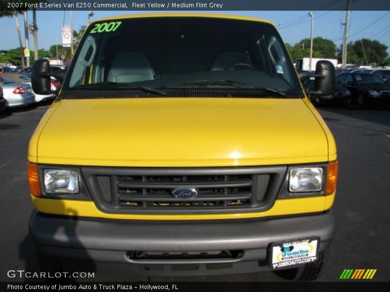 Fleet Yellow / Medium Flint Grey 2007 Ford E Series Van E250 Commercial
