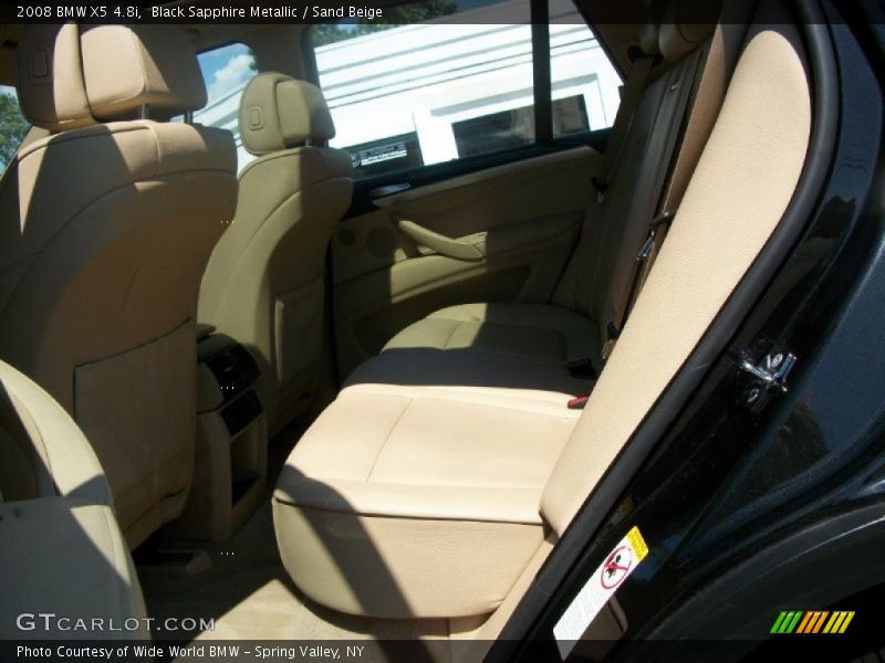 Black Sapphire Metallic / Sand Beige 2008 BMW X5 4.8i