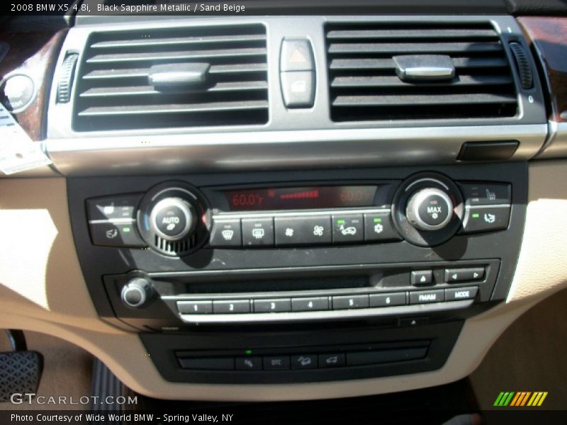 Black Sapphire Metallic / Sand Beige 2008 BMW X5 4.8i