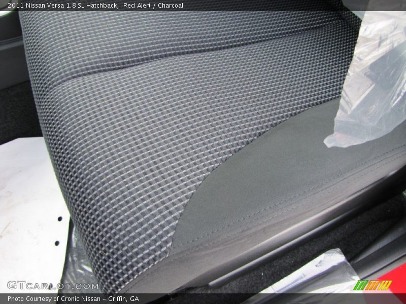 Red Alert / Charcoal 2011 Nissan Versa 1.8 SL Hatchback
