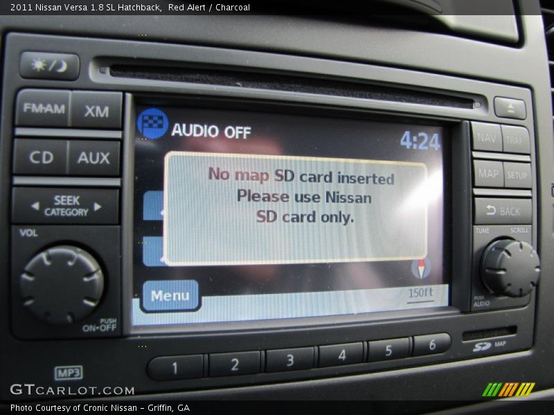 Red Alert / Charcoal 2011 Nissan Versa 1.8 SL Hatchback