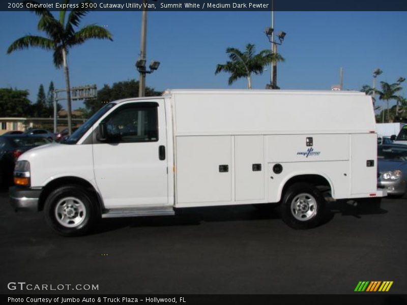 Summit White / Medium Dark Pewter 2005 Chevrolet Express 3500 Cutaway Utility Van