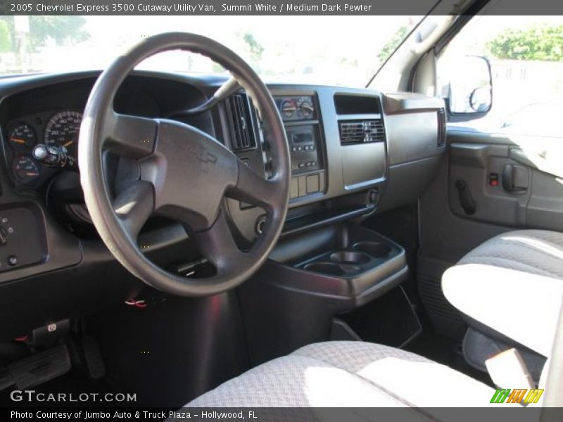 Summit White / Medium Dark Pewter 2005 Chevrolet Express 3500 Cutaway Utility Van