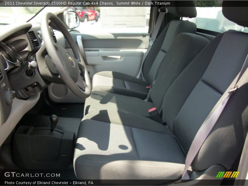  2011 Silverado 2500HD Regular Cab 4x4 Chassis Dark Titanium Interior
