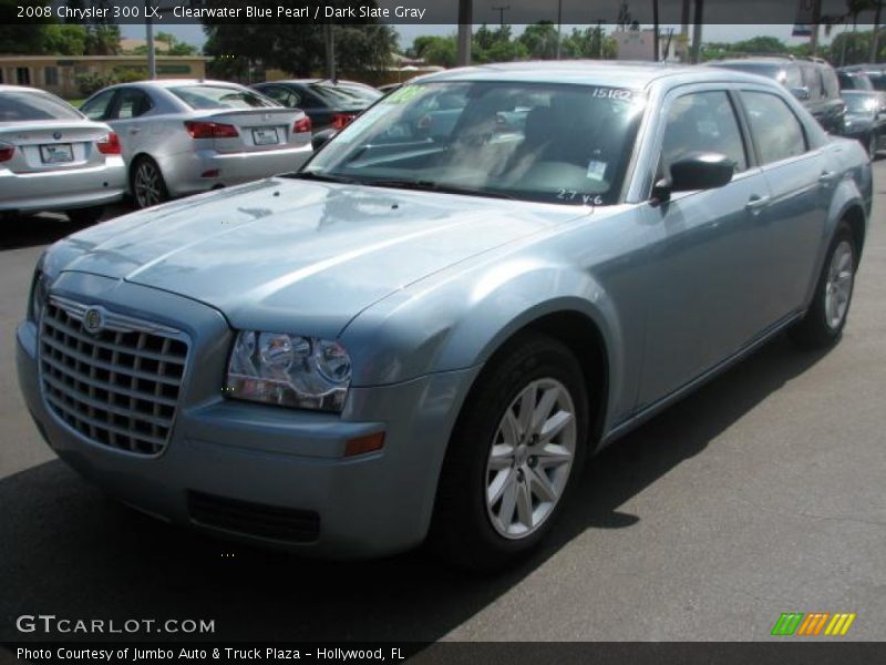 Clearwater Blue Pearl / Dark Slate Gray 2008 Chrysler 300 LX