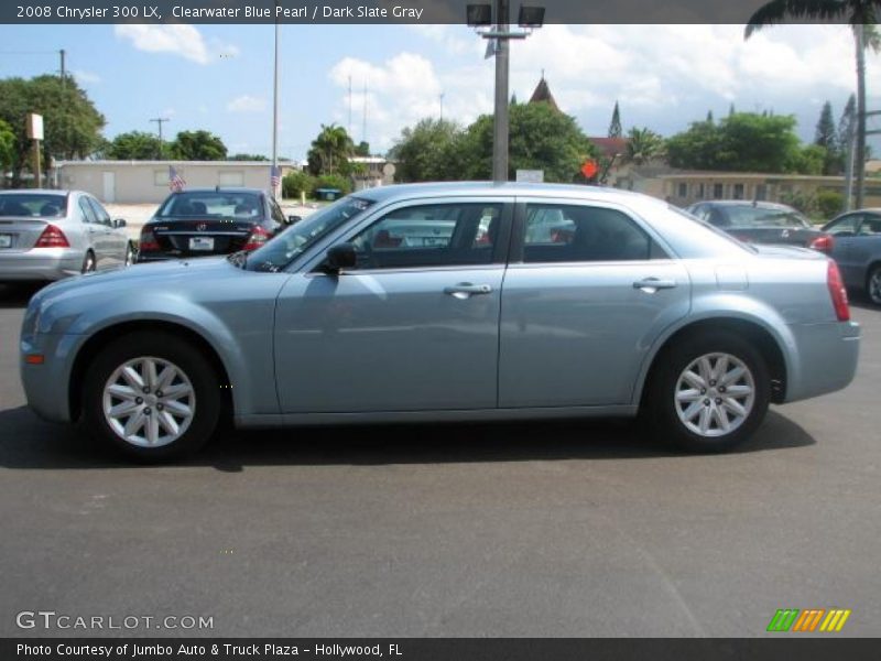 Clearwater Blue Pearl / Dark Slate Gray 2008 Chrysler 300 LX