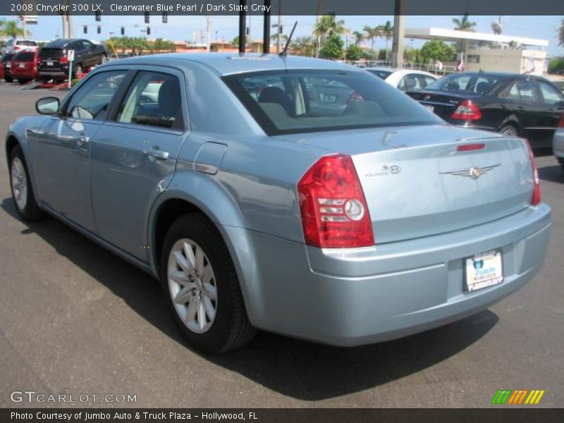 Clearwater Blue Pearl / Dark Slate Gray 2008 Chrysler 300 LX