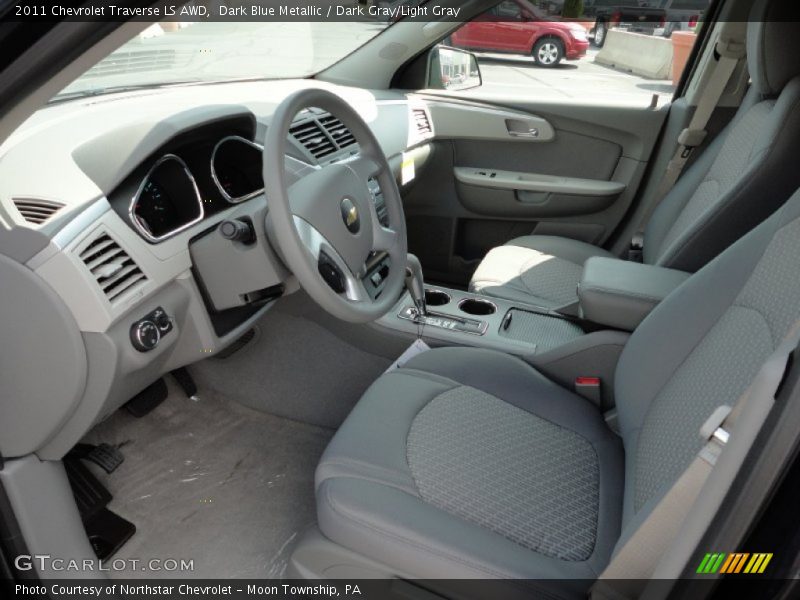  2011 Traverse LS AWD Dark Gray/Light Gray Interior