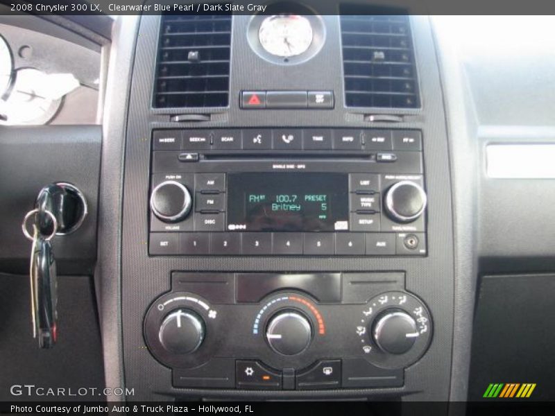 Clearwater Blue Pearl / Dark Slate Gray 2008 Chrysler 300 LX