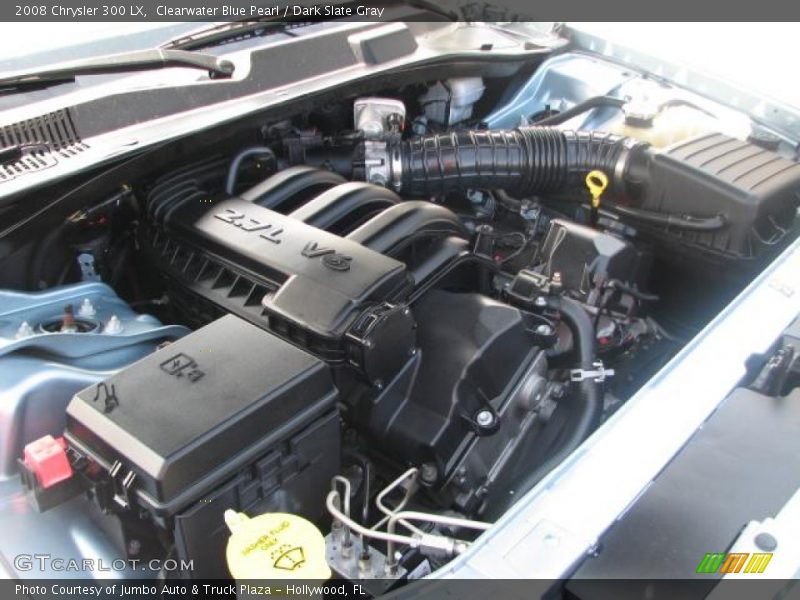 Clearwater Blue Pearl / Dark Slate Gray 2008 Chrysler 300 LX