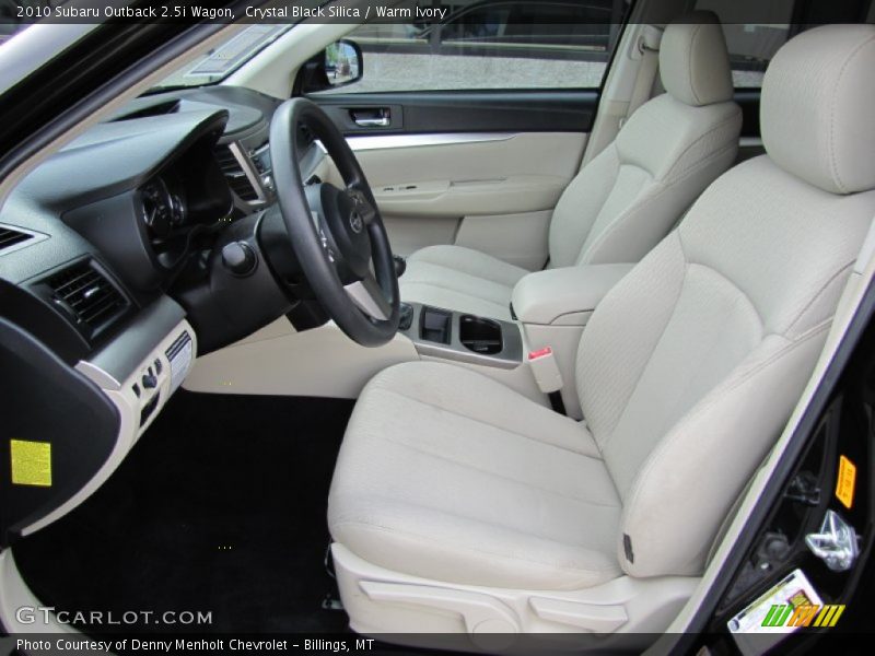  2010 Outback 2.5i Wagon Warm Ivory Interior