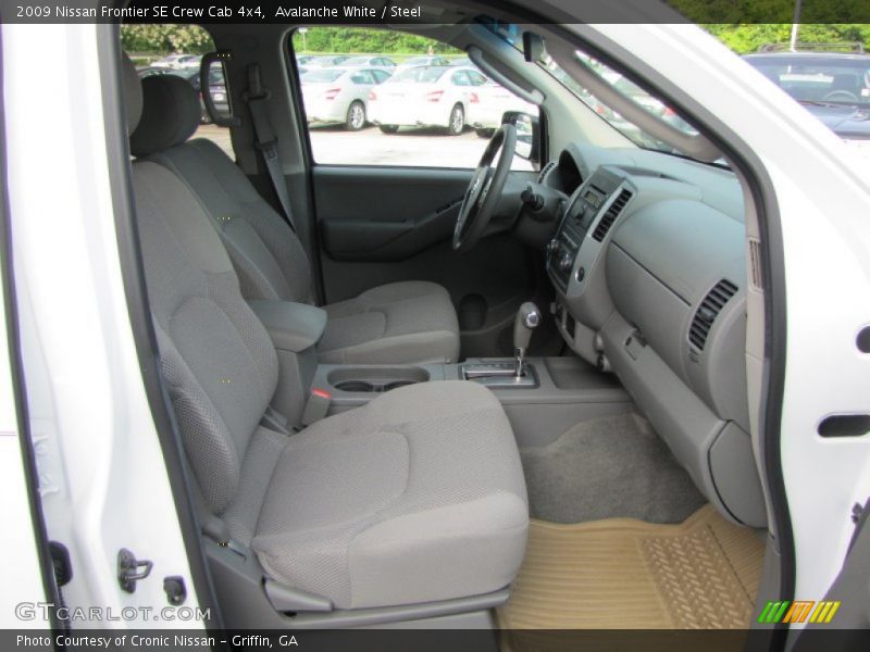 Avalanche White / Steel 2009 Nissan Frontier SE Crew Cab 4x4