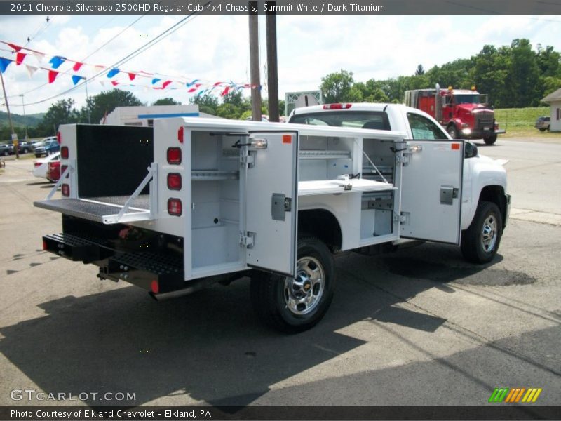Summit White / Dark Titanium 2011 Chevrolet Silverado 2500HD Regular Cab 4x4 Chassis