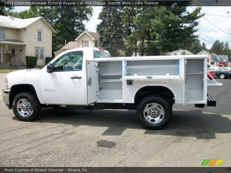 Summit White / Dark Titanium 2011 Chevrolet Silverado 2500HD Regular Cab 4x4 Chassis