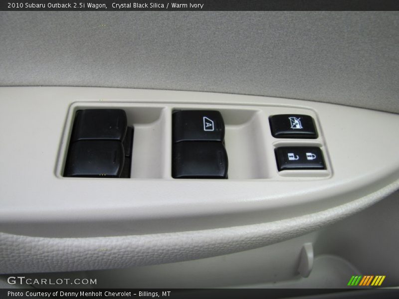 Controls of 2010 Outback 2.5i Wagon