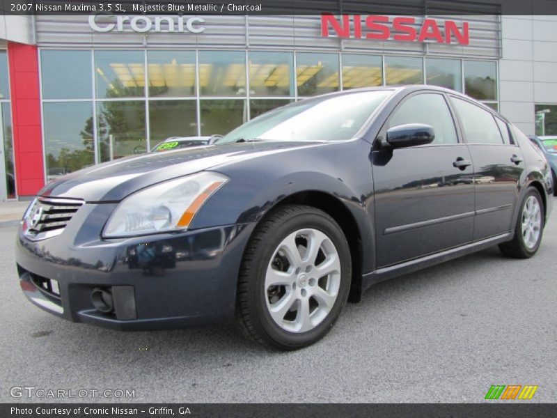 Majestic Blue Metallic / Charcoal 2007 Nissan Maxima 3.5 SL