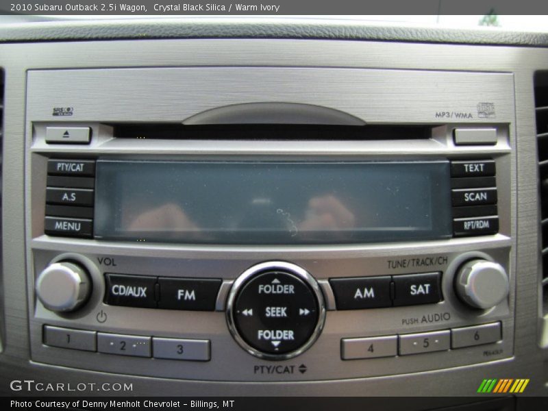 Controls of 2010 Outback 2.5i Wagon