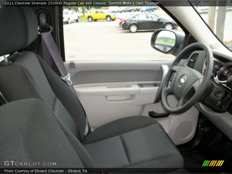 Summit White / Dark Titanium 2011 Chevrolet Silverado 2500HD Regular Cab 4x4 Chassis