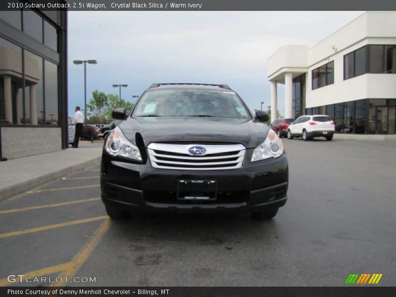 Crystal Black Silica / Warm Ivory 2010 Subaru Outback 2.5i Wagon