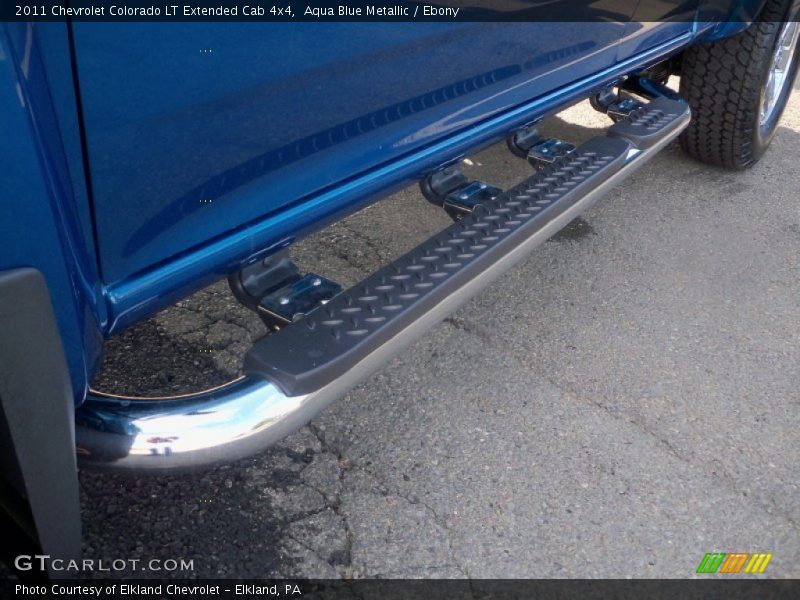 Aqua Blue Metallic / Ebony 2011 Chevrolet Colorado LT Extended Cab 4x4