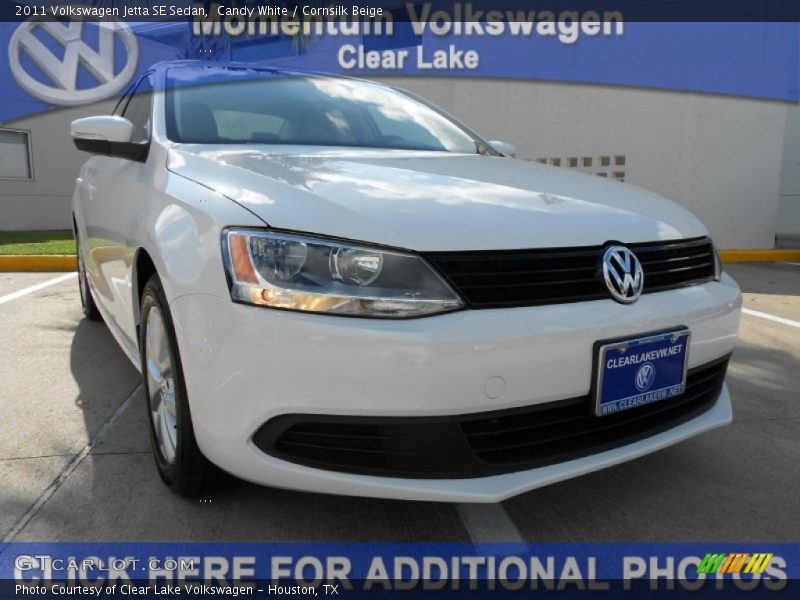 Candy White / Cornsilk Beige 2011 Volkswagen Jetta SE Sedan