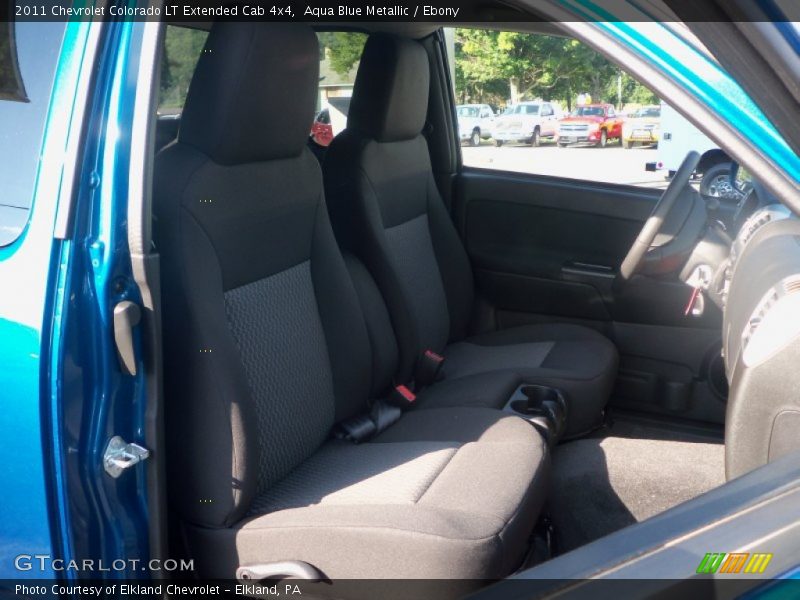 Aqua Blue Metallic / Ebony 2011 Chevrolet Colorado LT Extended Cab 4x4