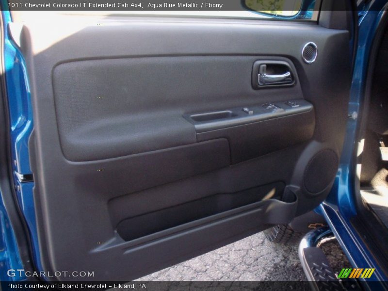 Aqua Blue Metallic / Ebony 2011 Chevrolet Colorado LT Extended Cab 4x4