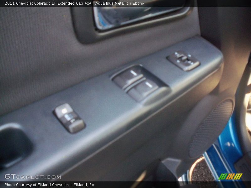 Aqua Blue Metallic / Ebony 2011 Chevrolet Colorado LT Extended Cab 4x4