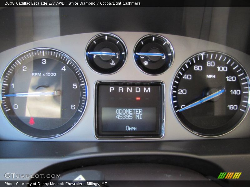 White Diamond / Cocoa/Light Cashmere 2008 Cadillac Escalade ESV AWD