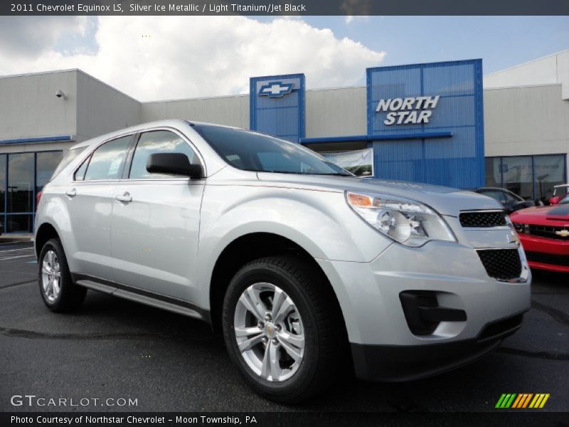 Silver Ice Metallic / Light Titanium/Jet Black 2011 Chevrolet Equinox LS
