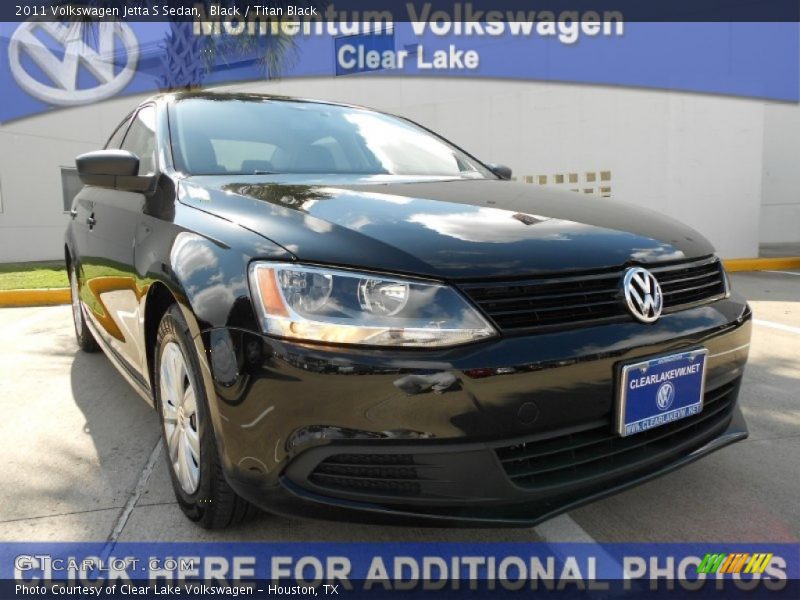Black / Titan Black 2011 Volkswagen Jetta S Sedan