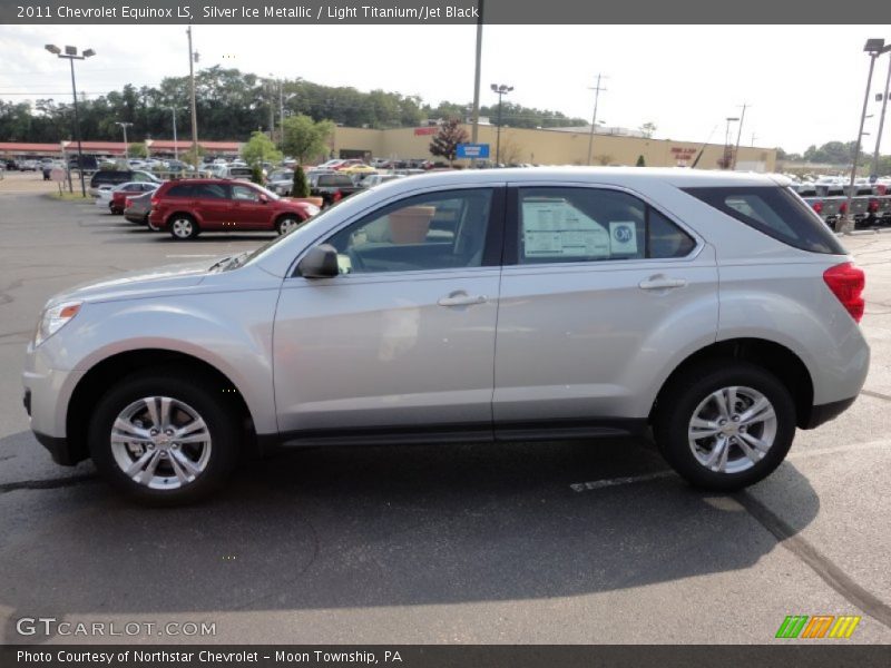Silver Ice Metallic / Light Titanium/Jet Black 2011 Chevrolet Equinox LS