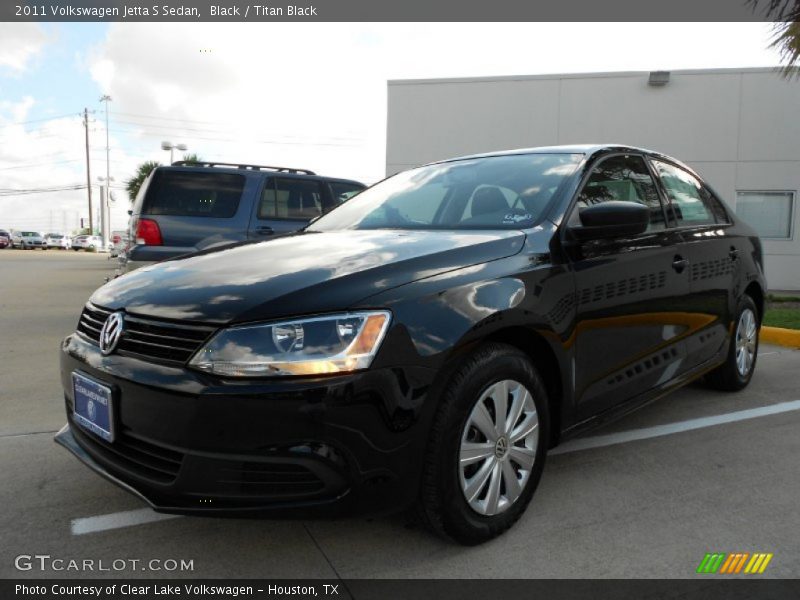 Black / Titan Black 2011 Volkswagen Jetta S Sedan