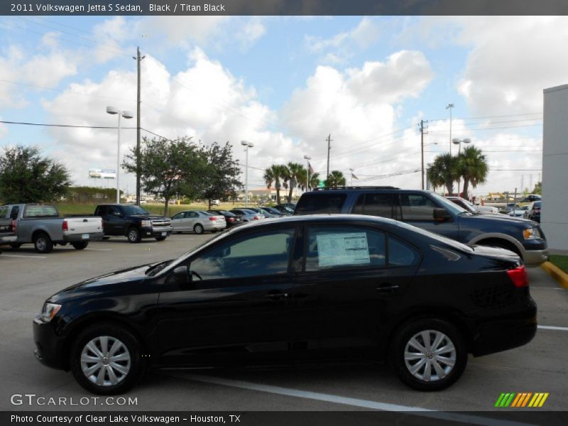 Black / Titan Black 2011 Volkswagen Jetta S Sedan