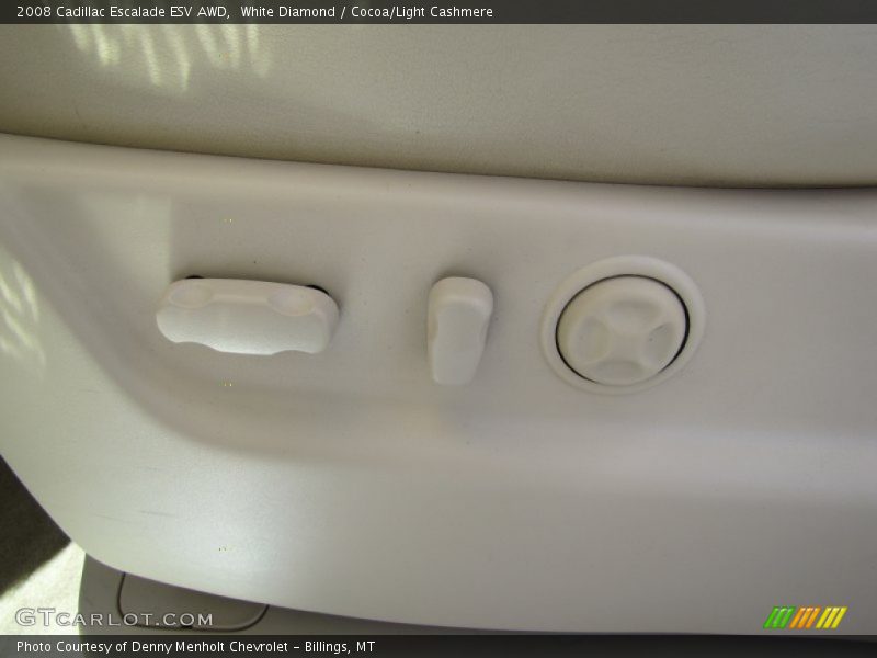 White Diamond / Cocoa/Light Cashmere 2008 Cadillac Escalade ESV AWD