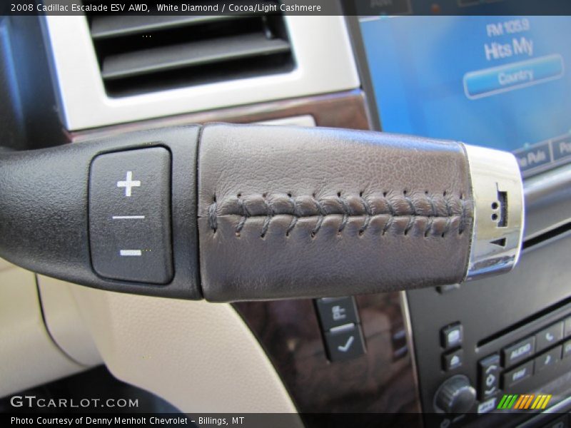 White Diamond / Cocoa/Light Cashmere 2008 Cadillac Escalade ESV AWD