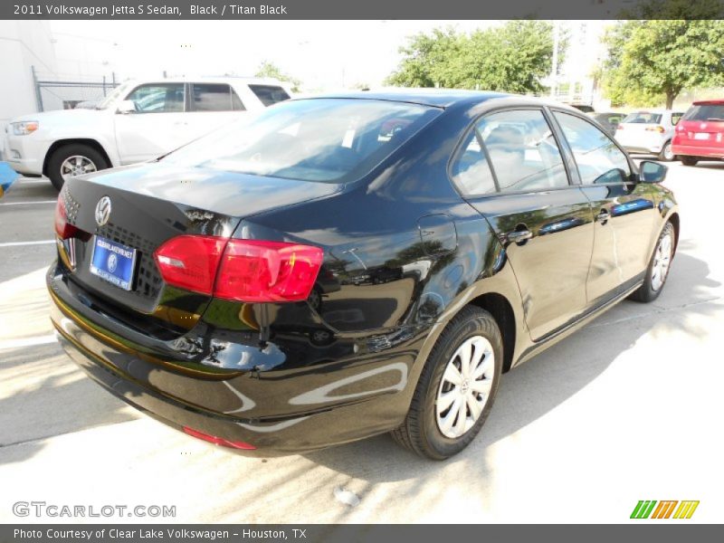 Black / Titan Black 2011 Volkswagen Jetta S Sedan