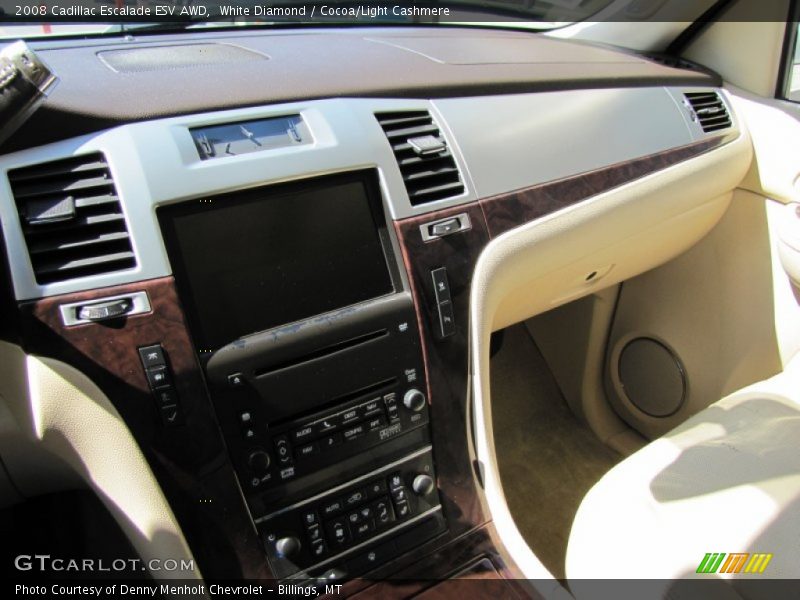 White Diamond / Cocoa/Light Cashmere 2008 Cadillac Escalade ESV AWD