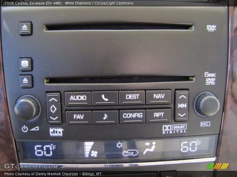 White Diamond / Cocoa/Light Cashmere 2008 Cadillac Escalade ESV AWD