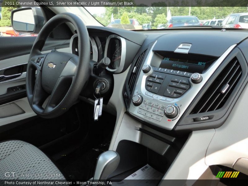 Silver Ice Metallic / Light Titanium/Jet Black 2011 Chevrolet Equinox LS
