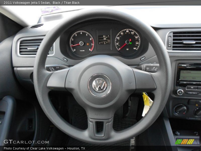 Black / Titan Black 2011 Volkswagen Jetta S Sedan