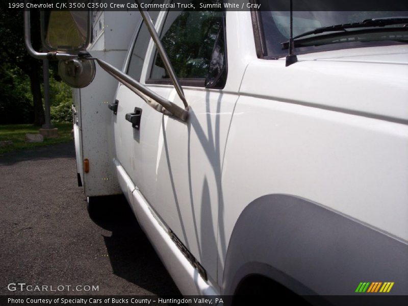 Summit White / Gray 1998 Chevrolet C/K 3500 C3500 Crew Cab Commercial Truck