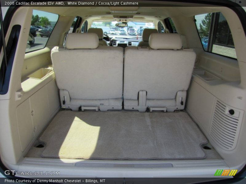 White Diamond / Cocoa/Light Cashmere 2008 Cadillac Escalade ESV AWD